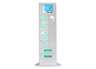 Cell Phone Recharge Station with LCD Touch Screen , 8 Lockers Battery Charging Stations Kiosk