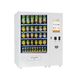 สมาร์ทคอมโบ Chilled Robotic Vending Machine สำหรับโภชนาการผักผลไม้ Cupcake Sandwich