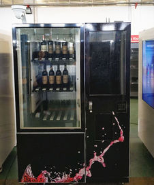 ODM / OEM ไวน์แชมเปญ Bubbly แอลกอฮอล์เครื่องจำหน่ายพร้อมตะกร้าสำหรับการจัดส่ง