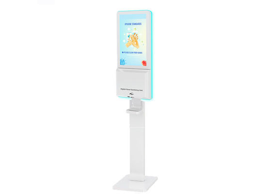 ชั้นวางของ Smart Kiosk Hand Sanitizer LCD Digital Signage
