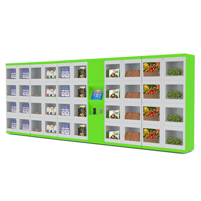 Smart Grocery Vending Locker มินิมาร์ทร้านค้าขนาดประตูตัวเลือก Windows โปร่งใส