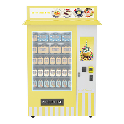ตู้เย็น Cupcake Vending Machine ระบบทำความเย็นพร้อมถาดสายพานลำเลียง