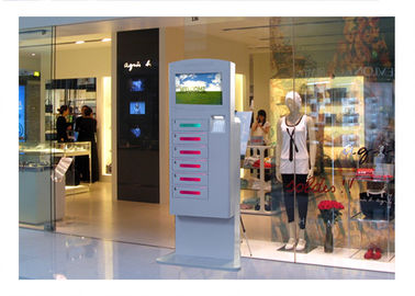 OEM สถานีชาร์จมือถือ วิดีโอโฆษณา อัตโนมัติ Smart Kiosk ข้อมูลปฏิสัมพันธ์