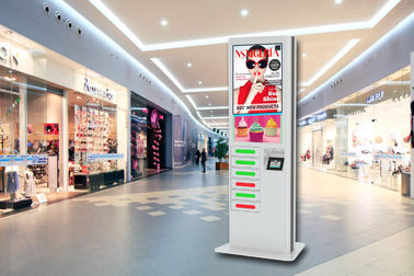สถานีชาร์จเร็ว 42 นิ้ว LCD Digital Signage โทรศัพท์มือถือ Kiosk กับ 6 ประตูปลอดภัย