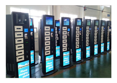 บาร์สาธารณะคาสิโนตู้สถานีชาร์จอุปกรณ์มือถือพร้อมหน้าจอ LCD โฆษณาขนาด 19 นิ้ว