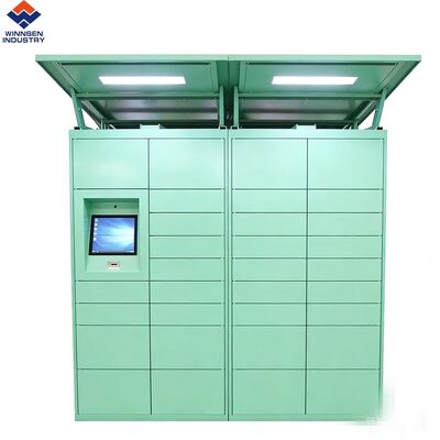 คุณภาพ Winnsen Outdoor Smart Parcel Locker พร้อมบริการตนเองตลอด 24 ชั่วโมงระบบบาร์โค้ด Android โรงงาน