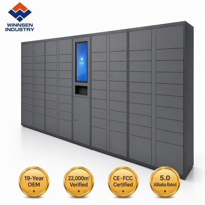 คุณภาพ หัวหอกหุ้นหนัก Smart Parcel Locker พร้อมระบบปฏิบัติการ Android และบริหารงานไกลจาก Cloud สําหรับแรงงานโรงงาน โรงงาน