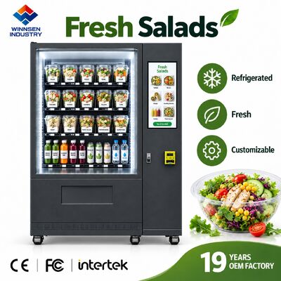 คุณภาพ Winnsen Refrigerated Salad Vending Machine for Gym Fitness Center Fresh Meals โรงงาน