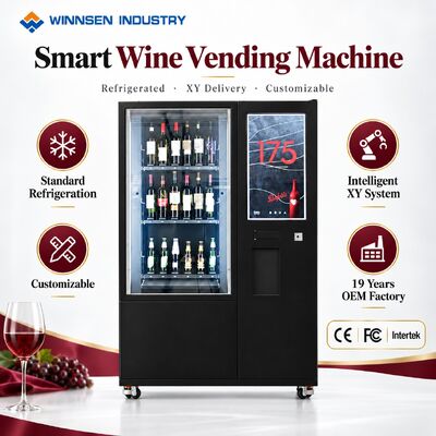 คุณภาพ Winnsen Refrigerated Wine Vending Machine Commercial Smart Self Service Retail โรงงาน