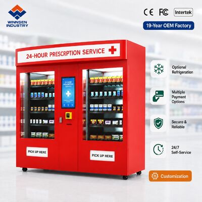 คุณภาพ Winnsen Campus Pharmacy Vending Machine 24H Medicine Dispenser for School Health Center โรงงาน