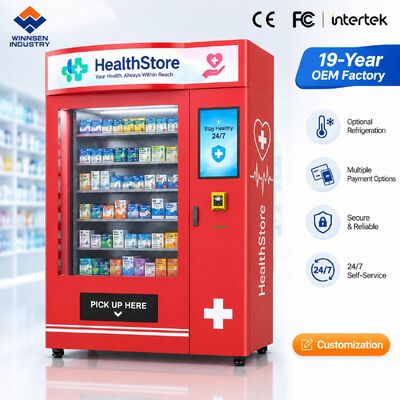 คุณภาพ Winnsen Hospital Pharmacy Vending Machine Self Service Medicine Dispenser Elevator Delivery for Emergency โรงงาน
