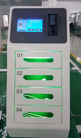 ตู้หยอดเหรียญ MCU ระบบโทรศัพท์มือถือหลายสถานีสถานีชาร์จ USB ตู้หยอดเหรียญพร้อมตู้ล็อคเกอร์ 4 ตัว