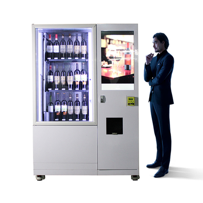 เครื่องจำหน่ายขวดไวน์แก้ว USB พร้อมระบบลิฟต์ลิฟต์